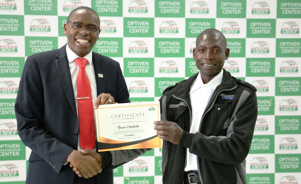 Isaac Boniface Ondieki is Optiven's Employee of the Month - Optiven Limited