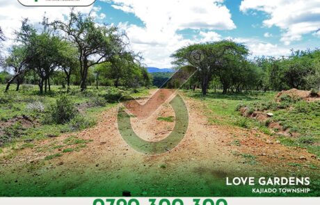 Love Gardens. Value Added Plots for sale in Kajiado township with ready title deeds.