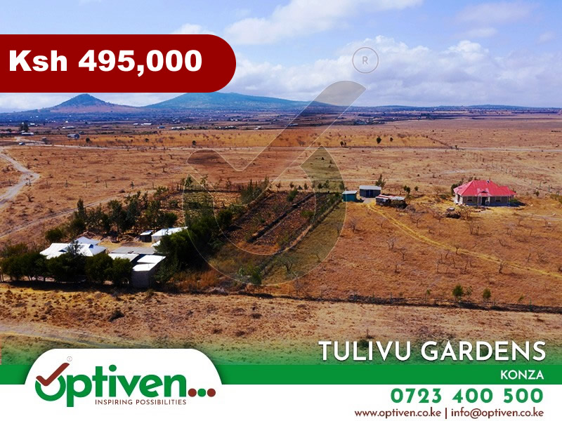 Tulivu Gardens. Sold Out Projects by Optiven in Konza.