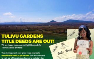 Tulivu Gardens - Title Deeds are Out Value Added Plots for Sale in Konza
