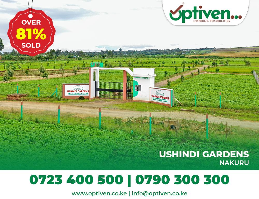 Ushindi Gardens Nakuru Landing page