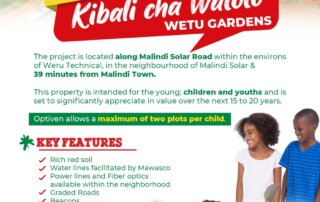Kibali Cha Watoto: Value Added plots for sale in in Malindi